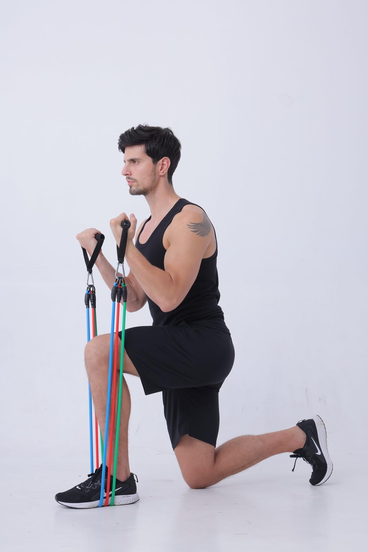 Resistance Bands Set with Handles and Door Anchor for Home Workouts