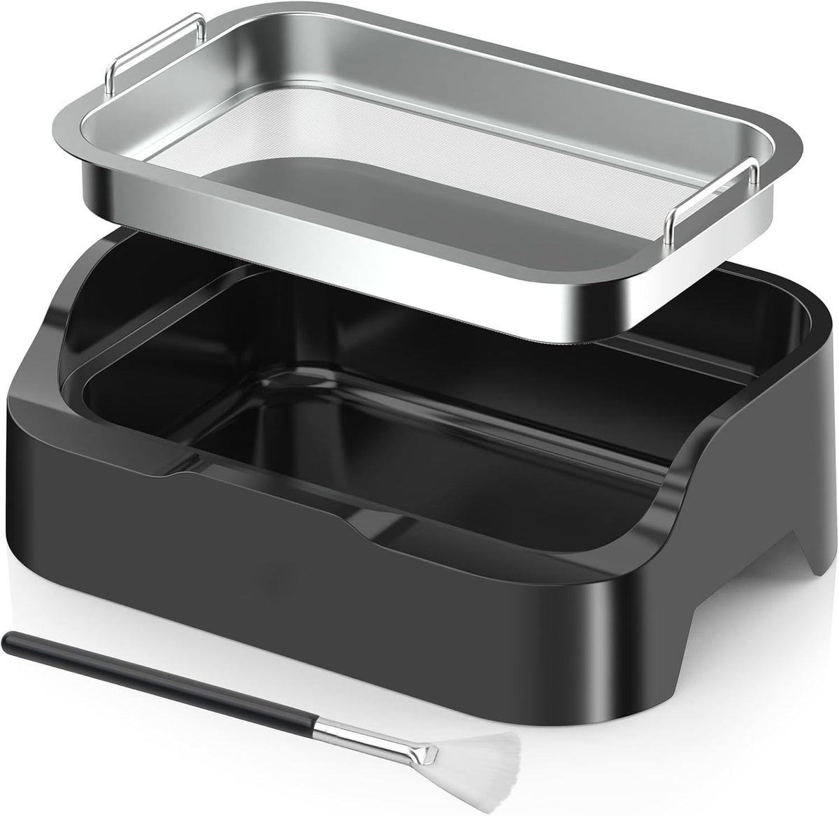 Trimming Tray with 150-Micron Replaceable Mesh – Ergonomic High-Wall Design with Static Brush for Fine Particle Sorting and a Clean, Organized Workspace