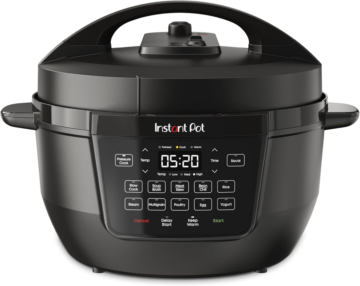 Instant Pot 7.5QT RIO Wide, 7-in-1 Electric Multi-Cooker, Pressure Cooker, Slow Cook, Rice, Steamer, Sauté, Yogurt & Warmer, Wide Base, Large Searing Base, WhisperQuiet Steam Release