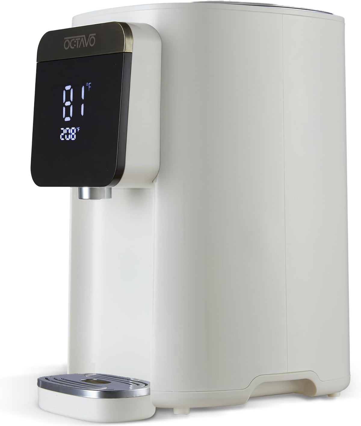 OCTAVO Water Boiler & Warmer 5 Liter, 304 Stainless Steel Water Tank, 700 Watt 6 Adjustable Water Temperature, LCD Touch Control Screen, Child Lock with Water Shortage Indicator