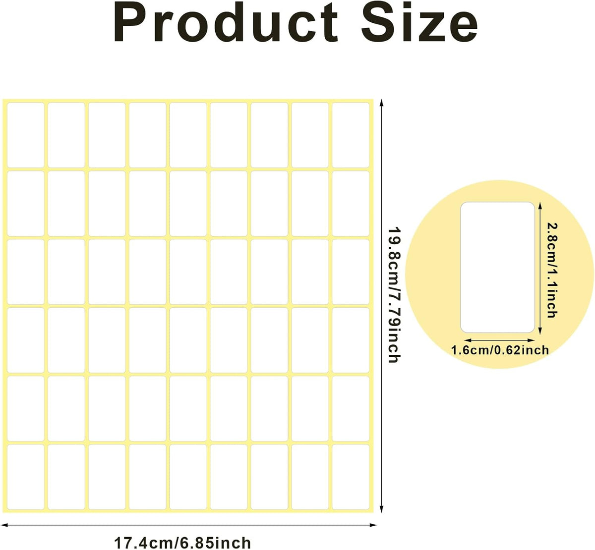1620 Pcs File Folder Labels 0.6 x 1 Inch Blank Name Labels White Labels Stickers Writable Food Labels for Jars Boxes Envelopes School Office Kitchen