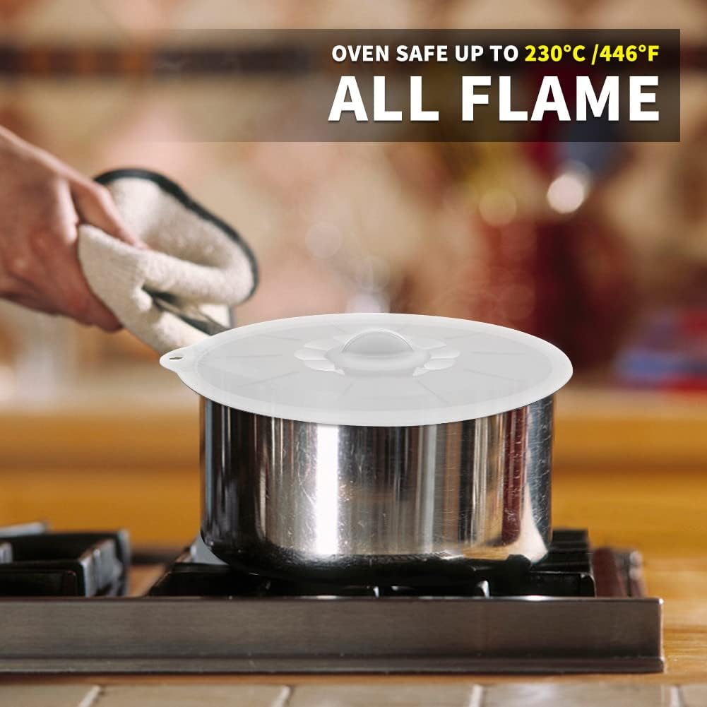 Silicone Lids for Food Storage - Silicone Bowl Covers Silicone Pot Lids BPA Free Silicone Suction Lids Silicone Microwave Cover Silicone Pot Covers for Cups Bowls Pots Pans Oven Fridge