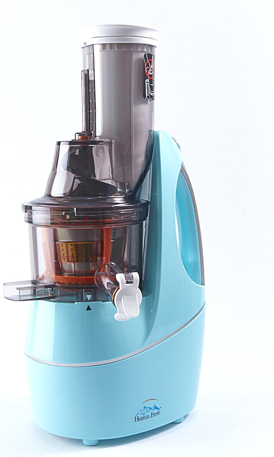 Cold Press Slow Masticating Juicer, Ultra-Quiet 240W Motor, Maximized Juice Yield, Included Frozen Dessert Strainer, Drip-Free Cap - Teal