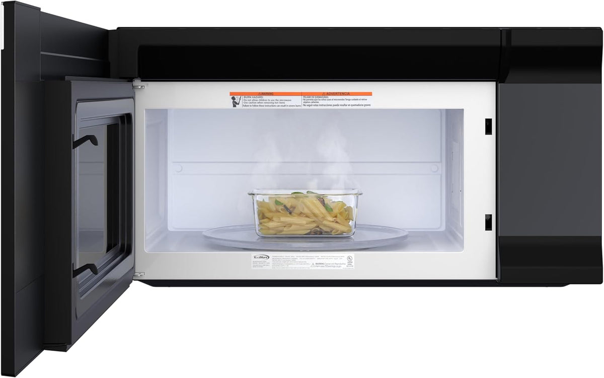 KoolMore KM-MOTSC-16BSS inch Range Microwave Oven with Sensor Cooking, 1,000 Watts and 300 CFM in Stainless-Steel and Black, UL Listed, 30 in./1.6 cu. ft