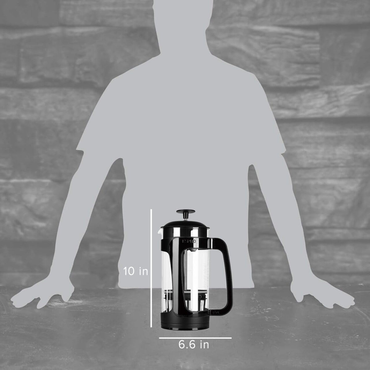 ESPRO - P3 French Press Coffee Maker – Patented Double Microfilter for Sludge and Grit Free Coffee, Black, 32 oz