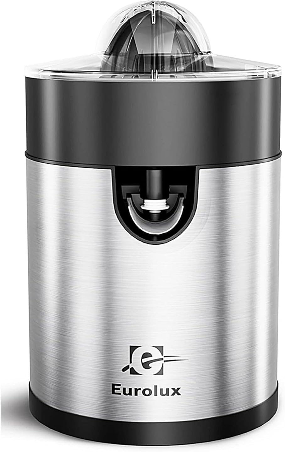Eurolux Electric Orange Juicer, Sleek Effortless Citrus Juice Squeezer for Lemon, Lime, Grapefruit | Powerful Motor, Easy to Clean, Removable Dishwasher-Safe Parts