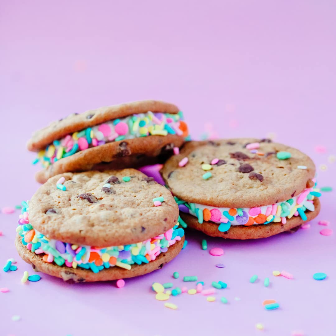 Pastel Party Sprinkles Mix | Made In USA By Sprinkle Pop| A Blend of Pink yellow Blue Green Purple Orange Lavender Mint Confetti Sprinkles| Easter Sprinkles For Decorating Cake Cupcakes Cookies, 2oz