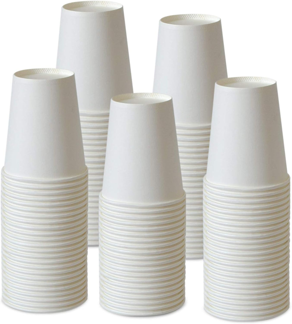 Paper Cups 150 Pack - 8 Oz Hot and Cold Paper Coffee Cups