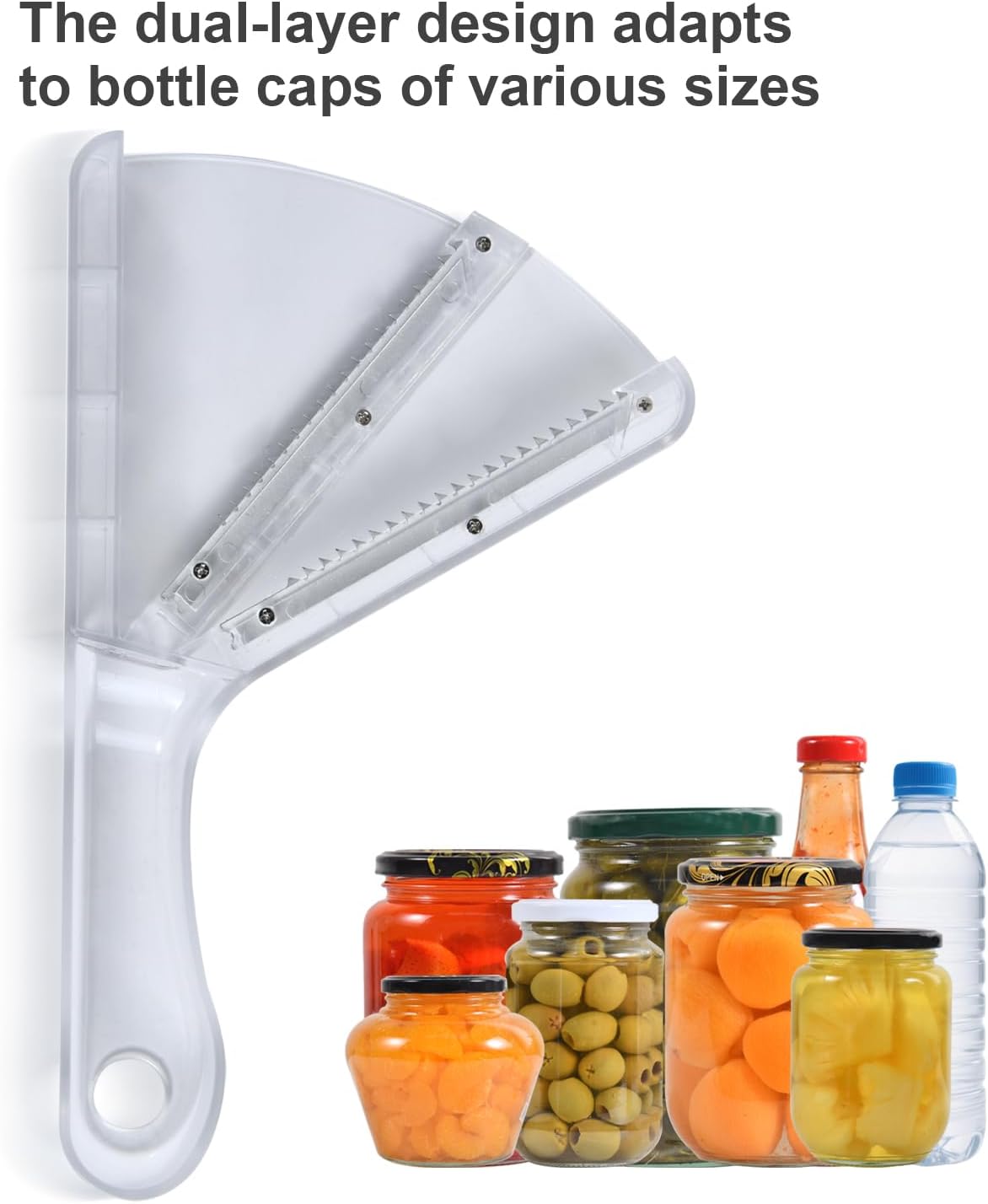 Jar Opener for Weak Hands, Multifunction Jar Opener Gripper, Bottle Openers for Seniors, Kitchen Gadgets, Non-Slip Jar Openers for Seniors, Arthritis, Lid Opener, Christmas Gifts for Elderly/Women/Men