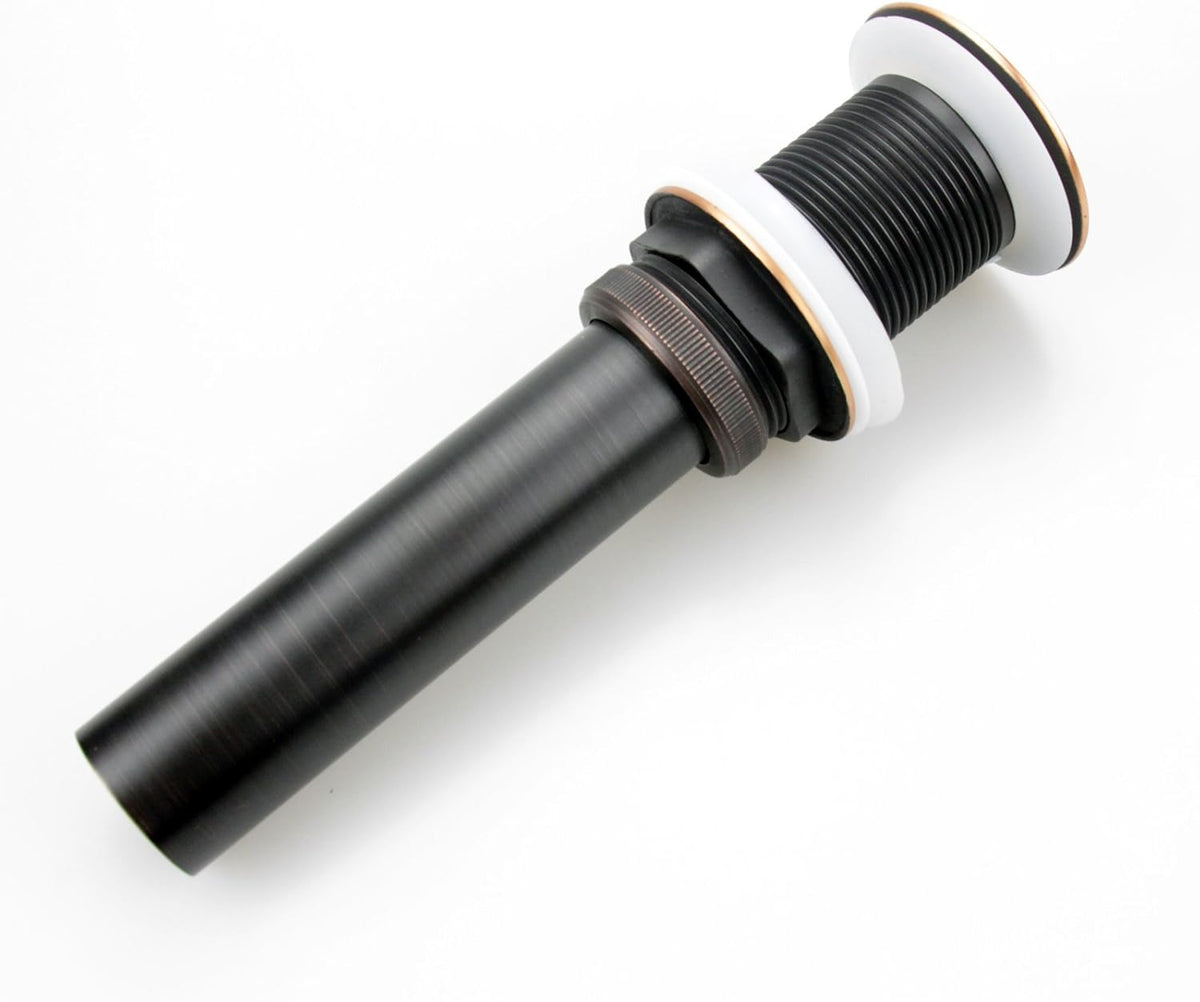 Oil Rubbed Bronze Pop Up Drain, Bathroom Vessel Lavatory Vanity Faucet Sink Drain Stopper, ORB without Overflow