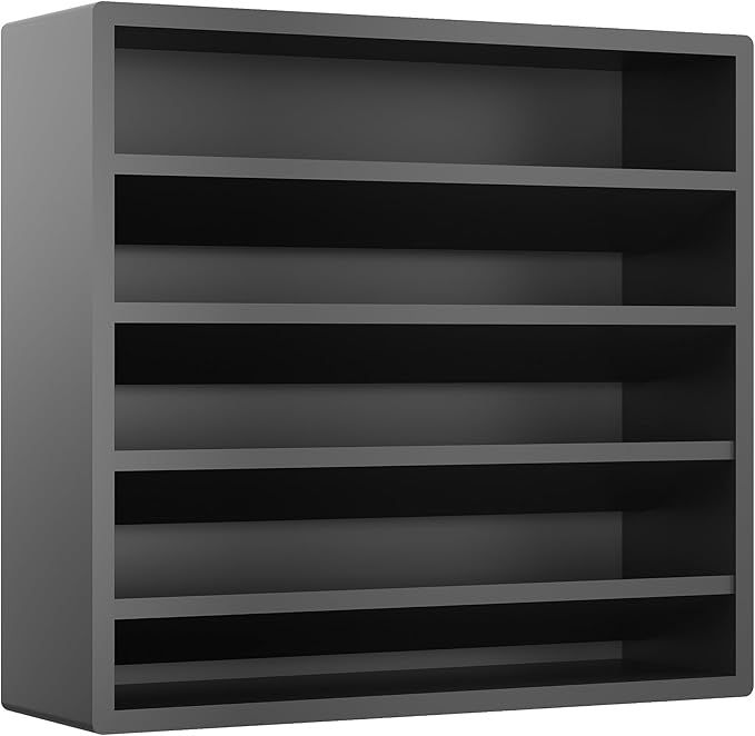 Orimade 4 Tier Spice Rack Organizer for Cabinet, Freestanding Bamboo Seasoning Rack for Countertop, Cupboard, Pantry, Kitchen, 13.18 x 4.13 x 12.2 inches(Spice Jars Not Included), Black