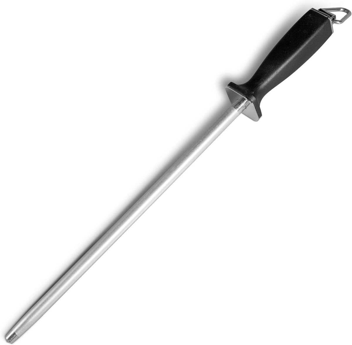 Superior Knife Sharpening Rod, 12 Inch Professional Diamond Brushed Sharpening Steel