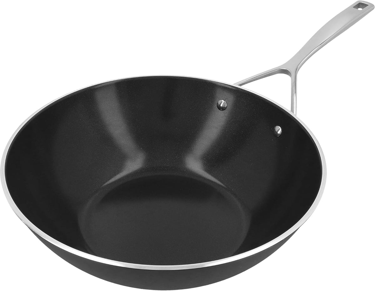 Demeyere AluPro Ceramic 12-inch Aluminum Nonstick Wok
