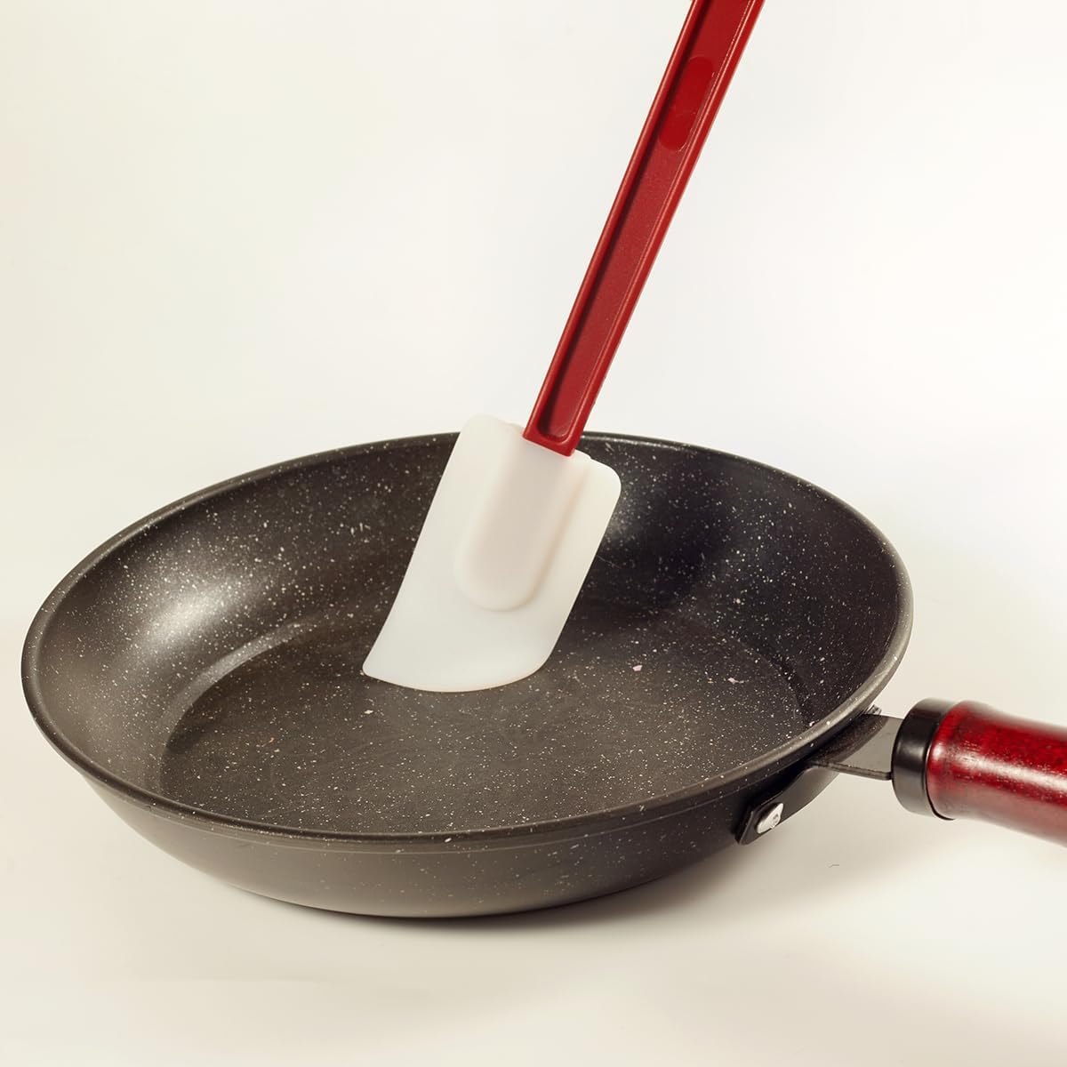 Commercial Spoonula Rubber Spatula Set, High Heat Spatula Spoon 9.5 Inches, Commercial Spatula for Cooking, Rubber Spatula Set Resistant to 500℉ (1 Scrapers+1 Spoonula 14"/M)