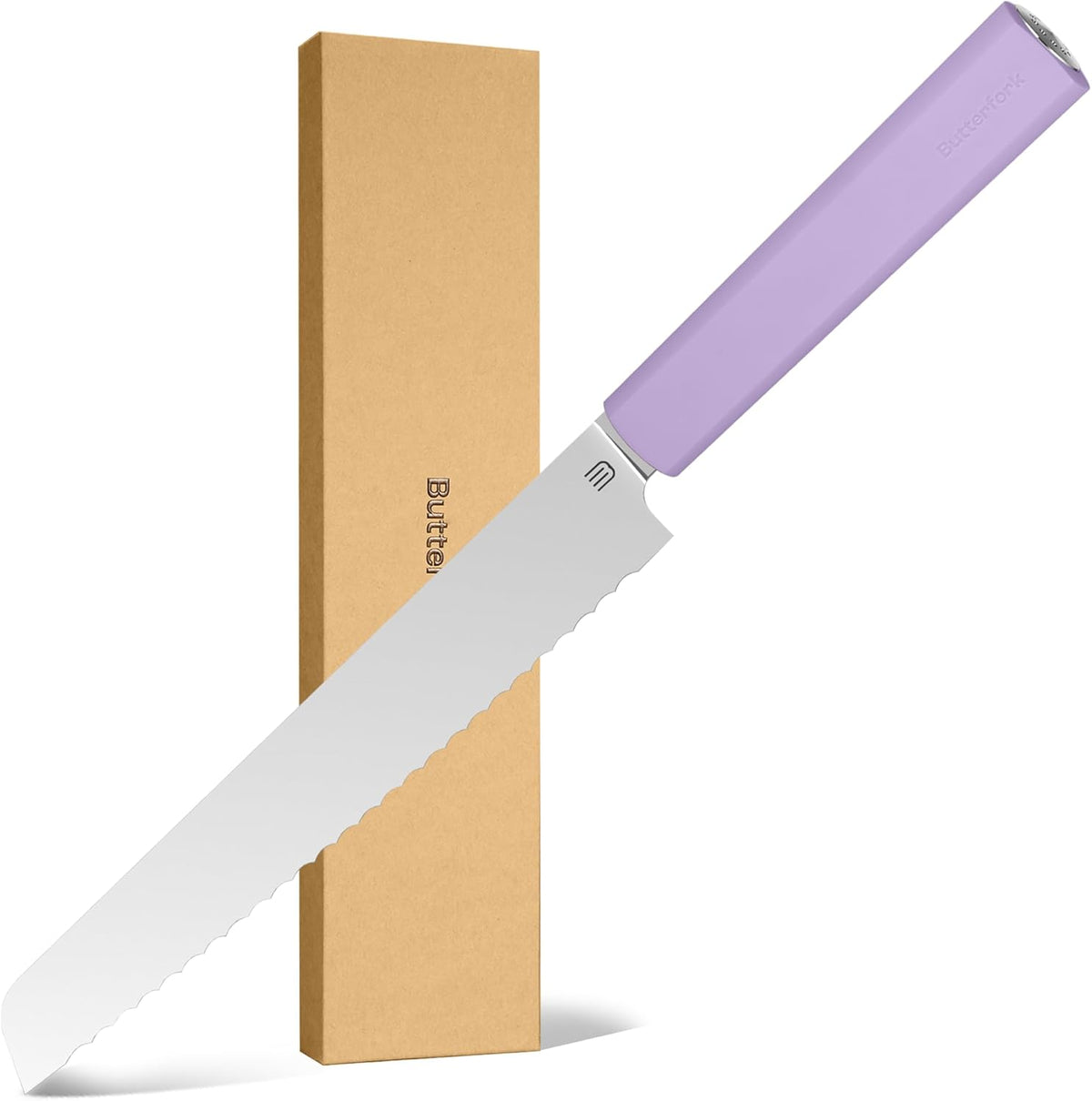 7.5" Serrated Bread Knife for Homemade Bread, AR-RPM9 Steel & Innovative Wavy Edge, Professional Serrated Knife for Sourdough Bread Cake, Gift for Baker Home Chefs