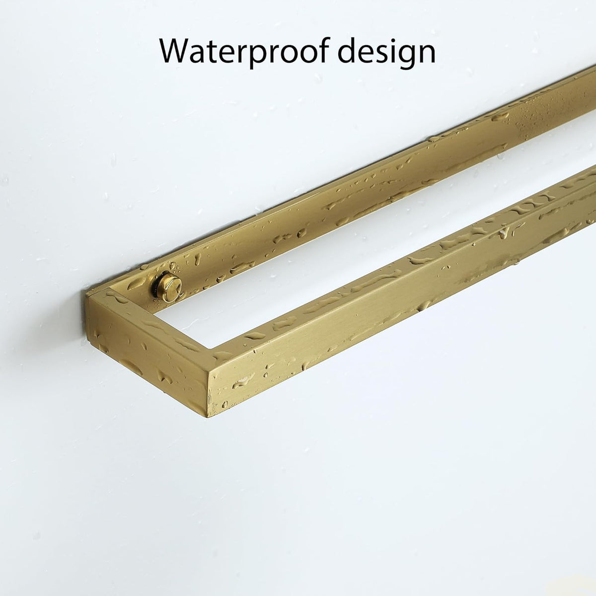 Alise Bath Towel Bar,Towel Holder Towel Rack Towel Hanger for Bathroom Wall Mount,28 Inch SUS304 Stainless Steel Towel Rail,Brushed Gold,GJF070-G