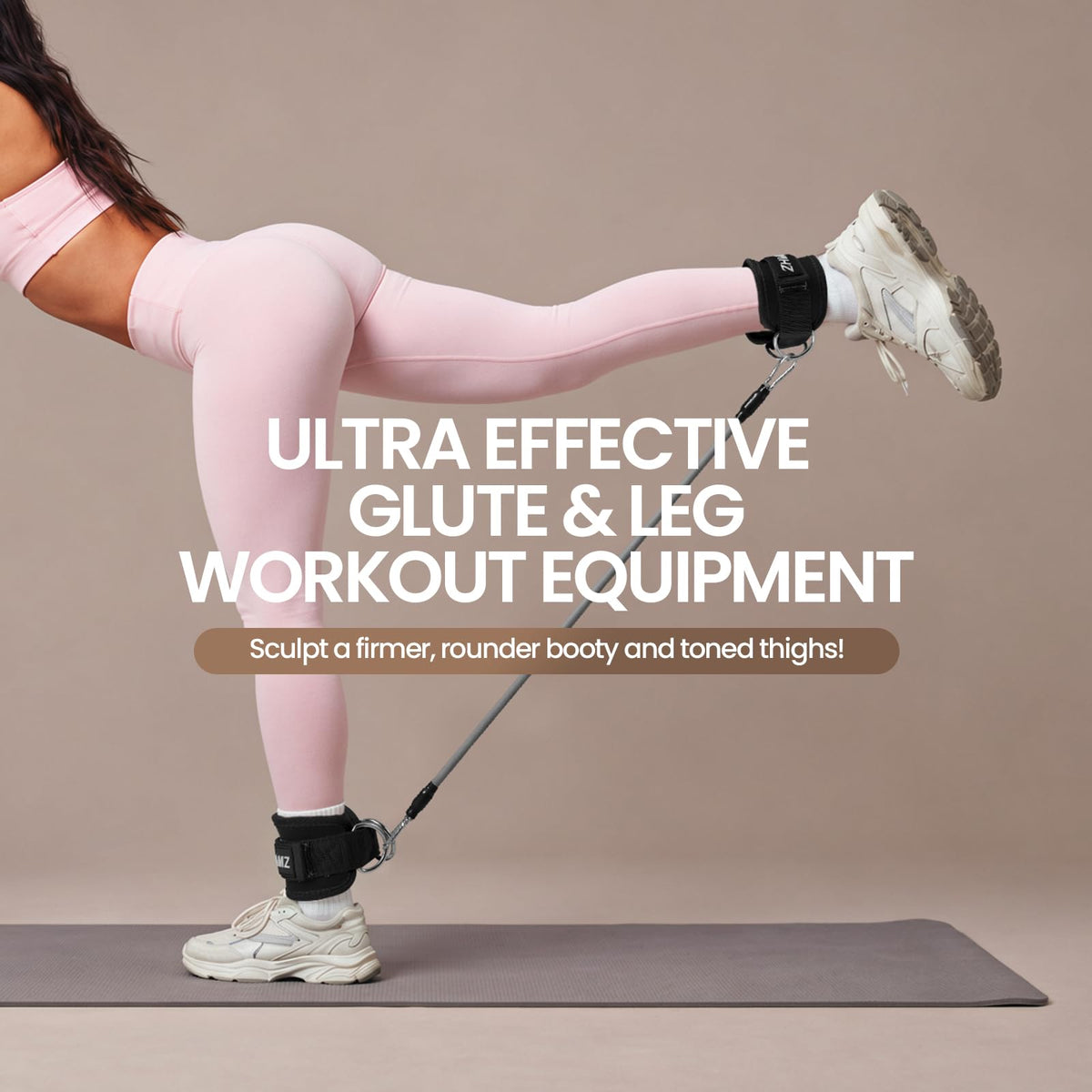 Ankle Resistance Bands with Cuffs, Ankle Bands for Working Out
