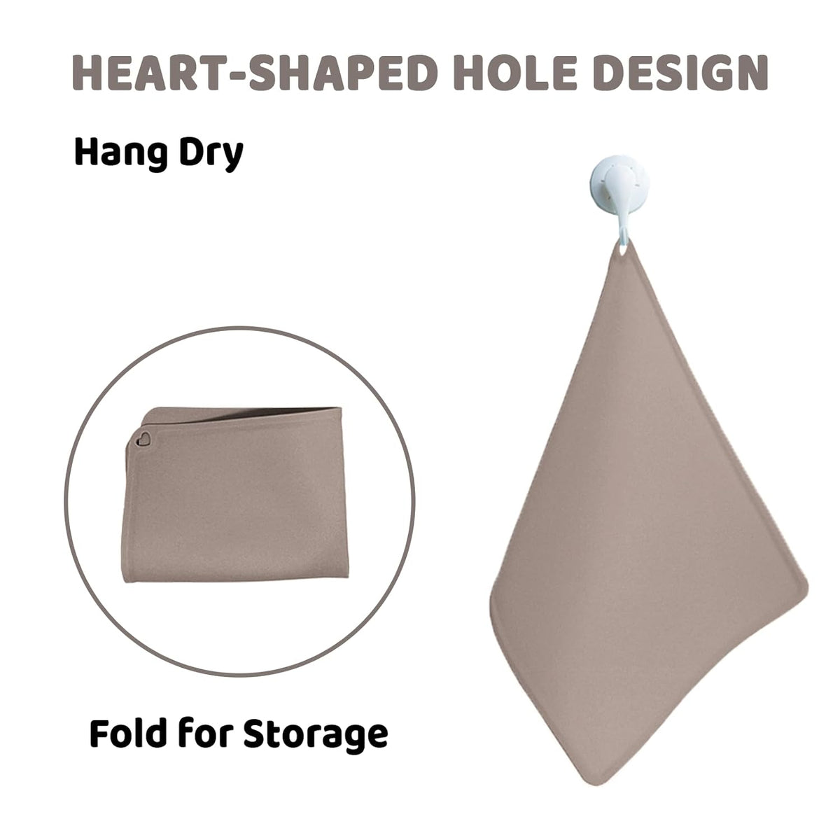Silicone Placemat for Toddles Kids Non-Slip Reusable Portable Baby Placemats for Restaurant Stain-Proof Children Food Mats Eating Table Mat 2 Pack (Charcoal)