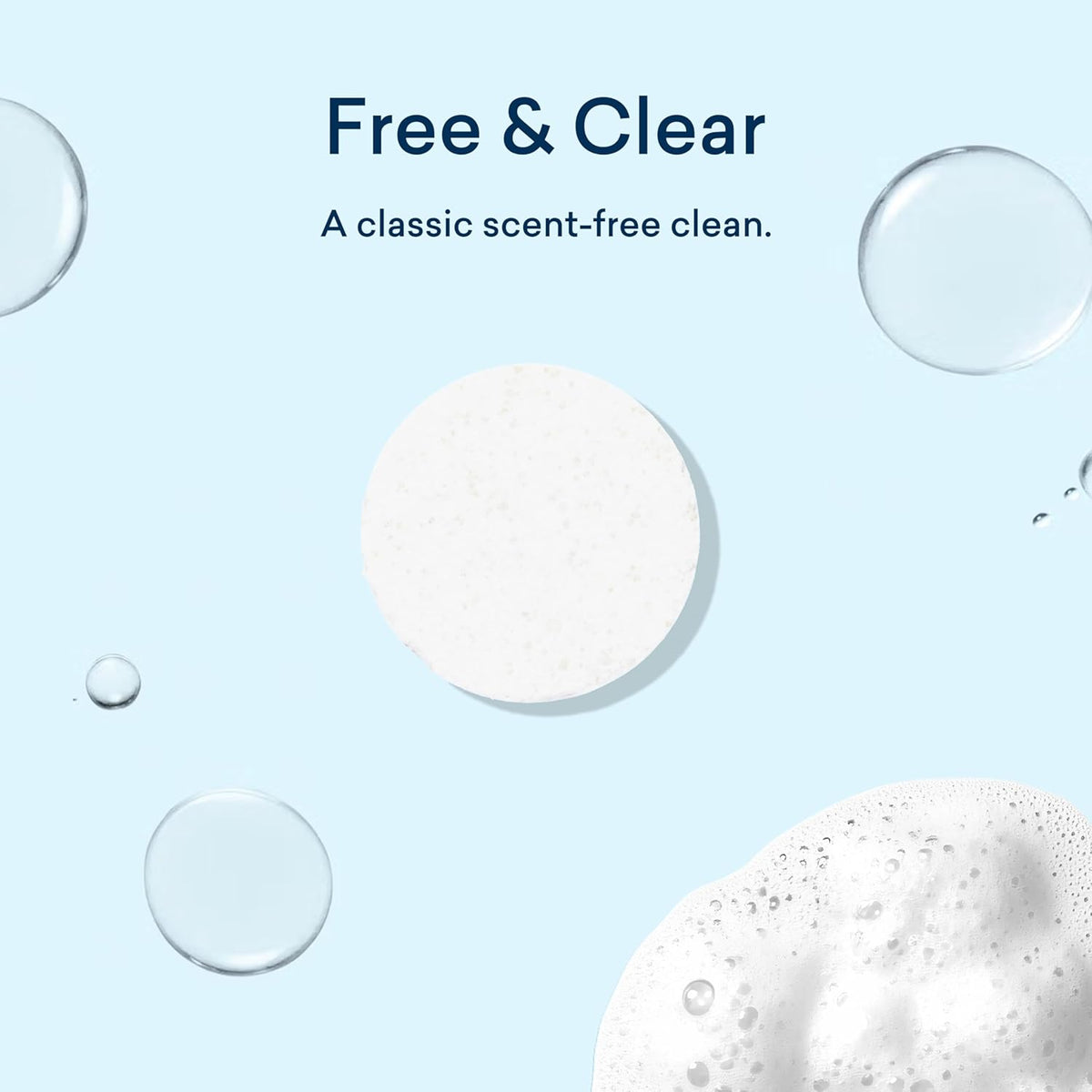 BLUELAND Laundry Detergent Tablets, 120 Count, Plastic-Free Eco-Friendly Pods, Sheets, Liquid Alternative - Fragrance Free and Clear, Natural, Gentle
