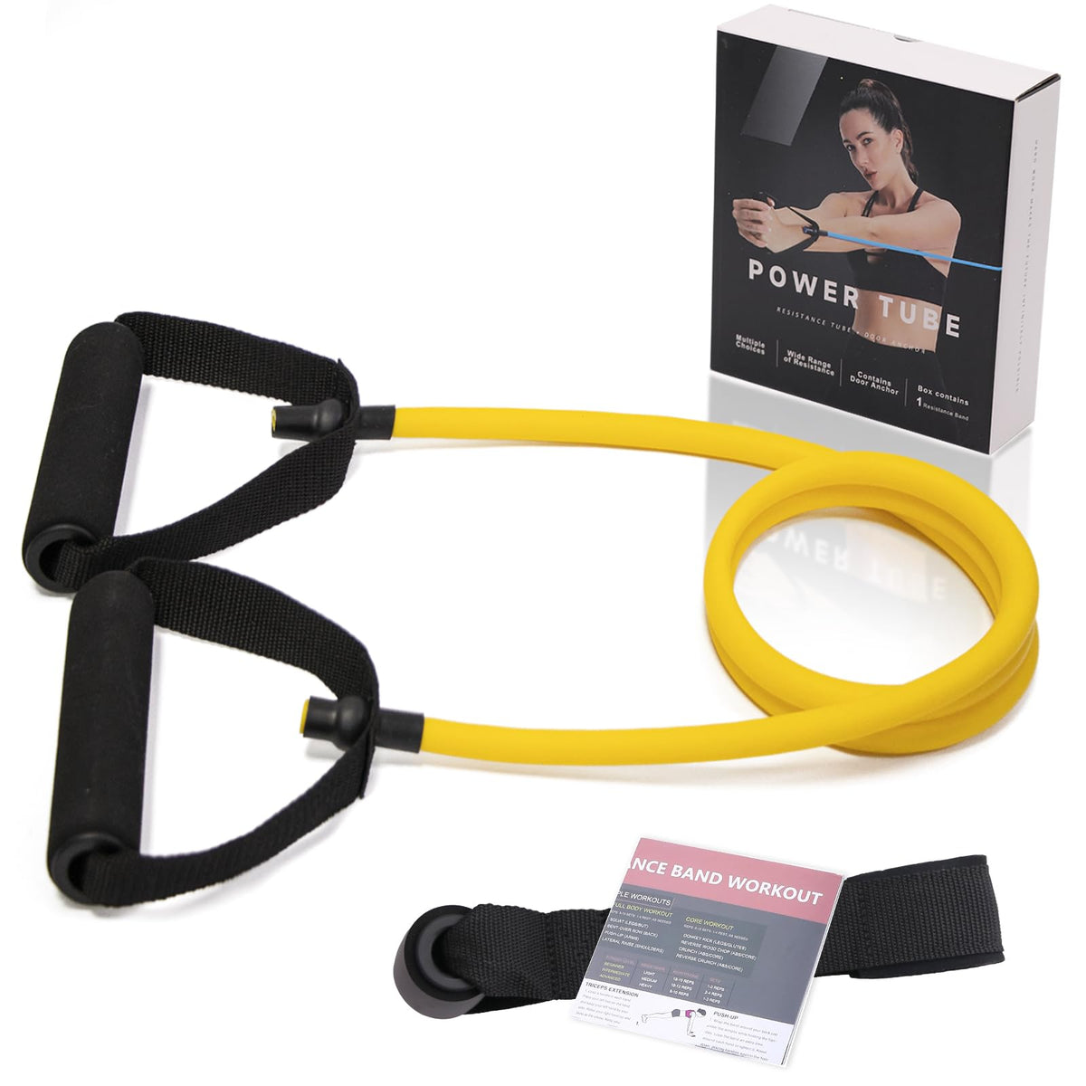 Resistance Bands with Handles and Door Anchor for Working Out