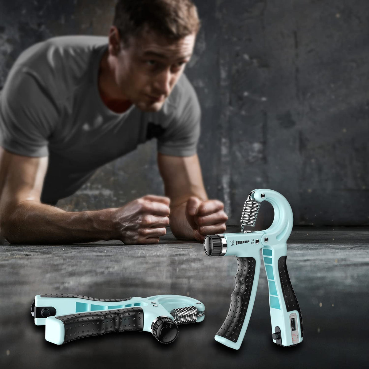 KDG Grip Strength Trainer 2 Pack Adjustable Resistance Forearm Exerciser