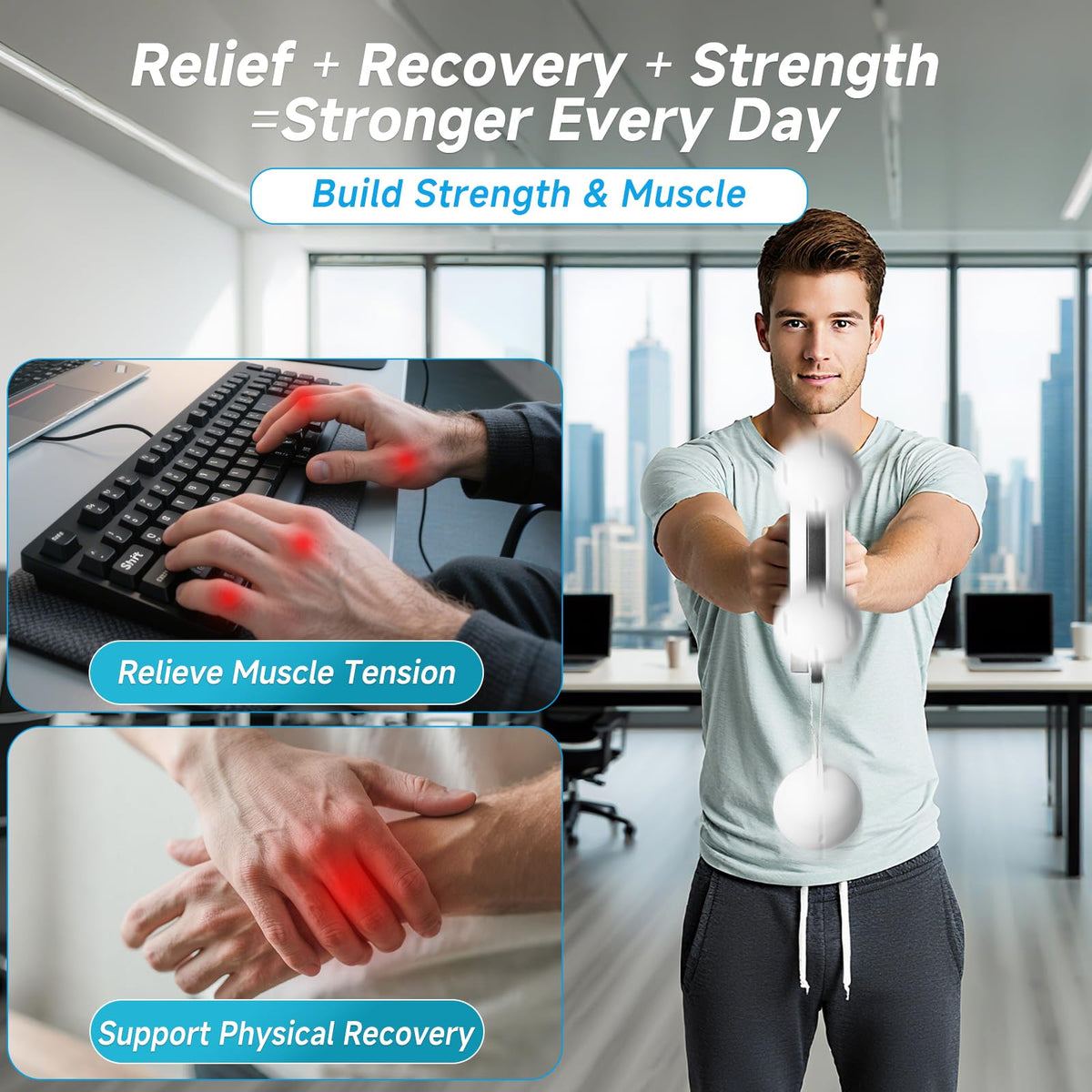 Rocalt Infinity Hoop Arm Trainer, 360 Degree Forearm Exerciser