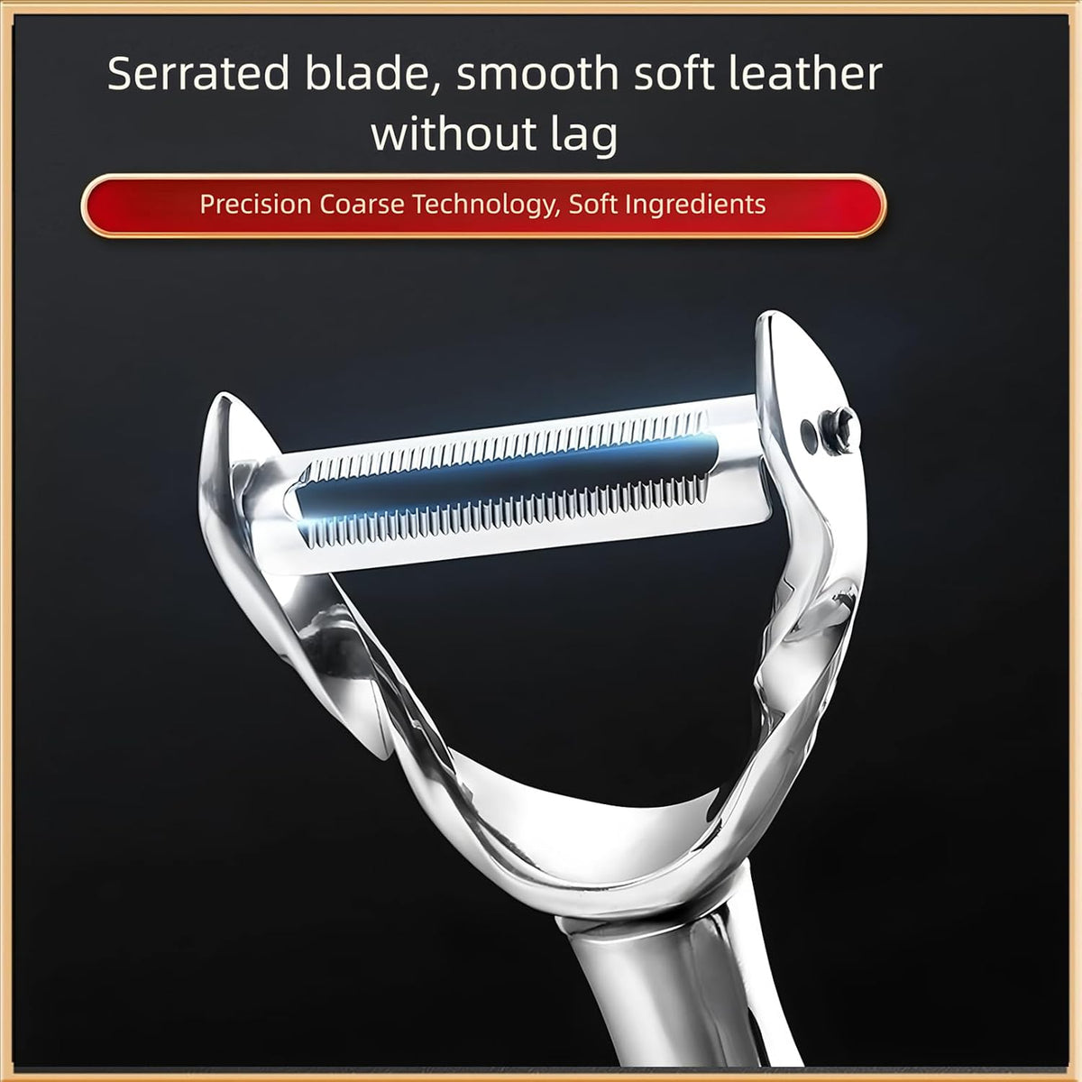 Peeler Ultra Sharp Stainless Steel Blades and Anti-slip Wood Handle Vegetable Fruit Potato Carrot Apple Peeler for Efficient Kitchen Prep