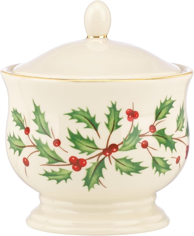 Lenox 843319 Holiday Sugar & Creamer Set, Christmas Hosting