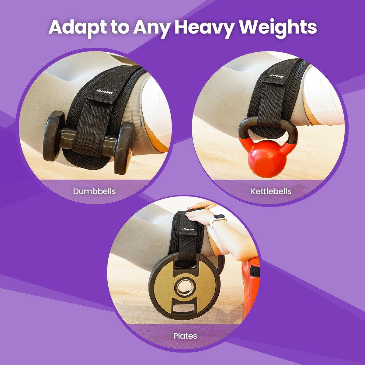 Hip Thrust Belt, Balency Hip Thrust Belt for Dumbbells Heavy