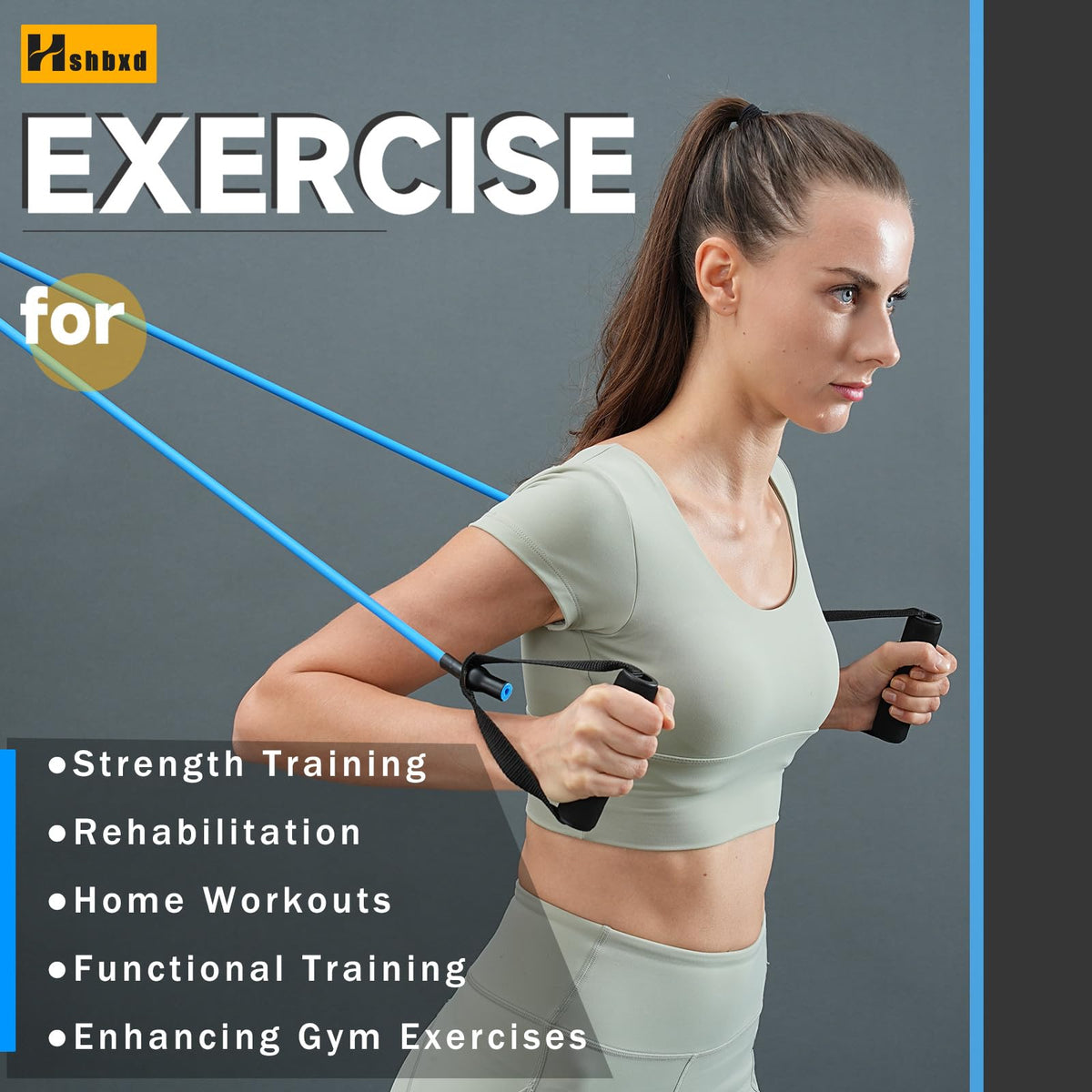 Resistance Bands with Handles and Door Anchor for Working Out