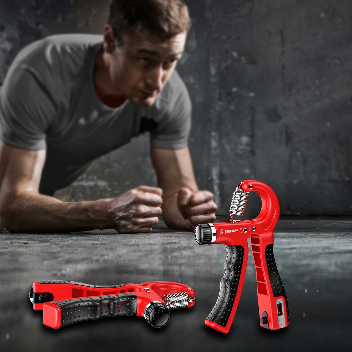 KDG Grip Strength Trainer 2 Pack Adjustable Resistance Forearm Exerciser