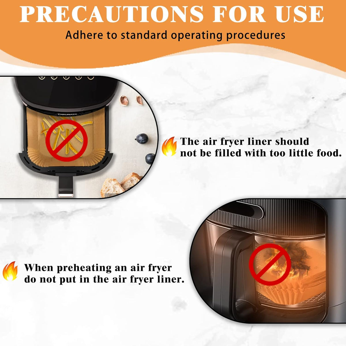 Disposable Paper Liners, 120 Pcs Square Airfryer Parchment Cooking Non-Stick Liner Accessories, Microwave Oven, Frying Pan, Oil-proof Air Fryers Filters Sheet for 2 3 4 4.5 Qt Baking Basket