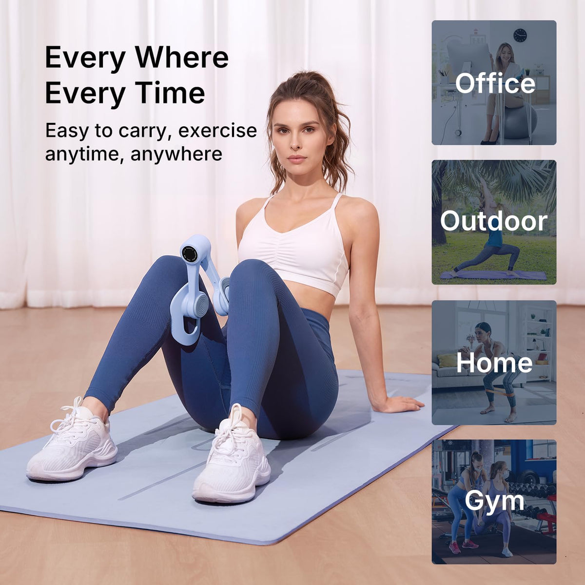 MERACH Pelvic Floor Exercise Devices, Thigh Trainer, Inner Thigh Exerciser