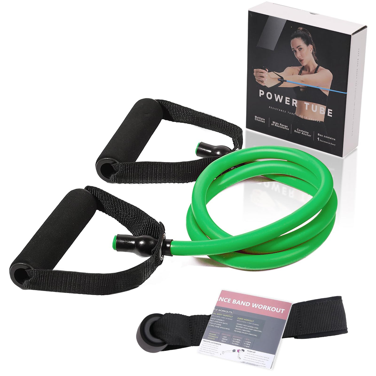 Resistance Bands with Handles and Door Anchor for Working Out