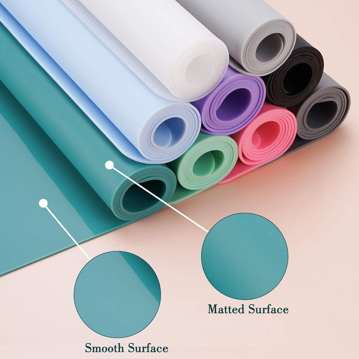 Gartful Silicone Mats for Countertop - 32"x 24"x0.06", Extra Large Multipurpose Mat, Counter Table Protector, Desk Saver Pad, Placemat Nonstick Nonskid Heat-Resistant Kitchen Pad, Black