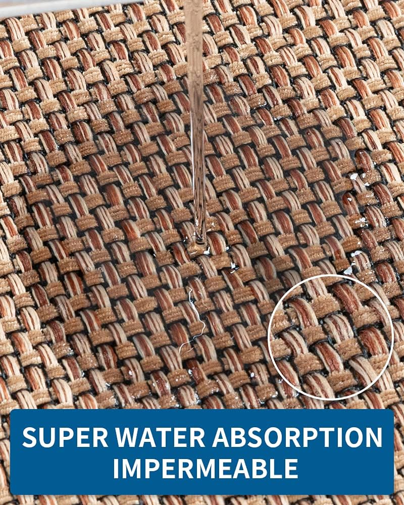 MontVoo Kitchen Rugs and Mats Non Skid Washable, Absorbent Runner Rugs for Kitchen, Front of Sink, Kitchen Mats for Floor (Beige, 20"x47")