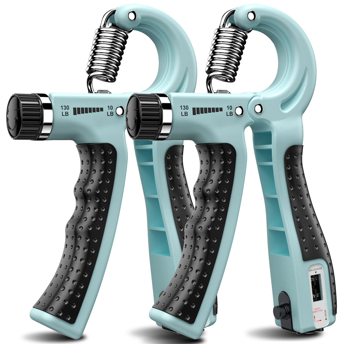 KDG Grip Strength Trainer 2 Pack Adjustable Resistance Forearm Exerciser