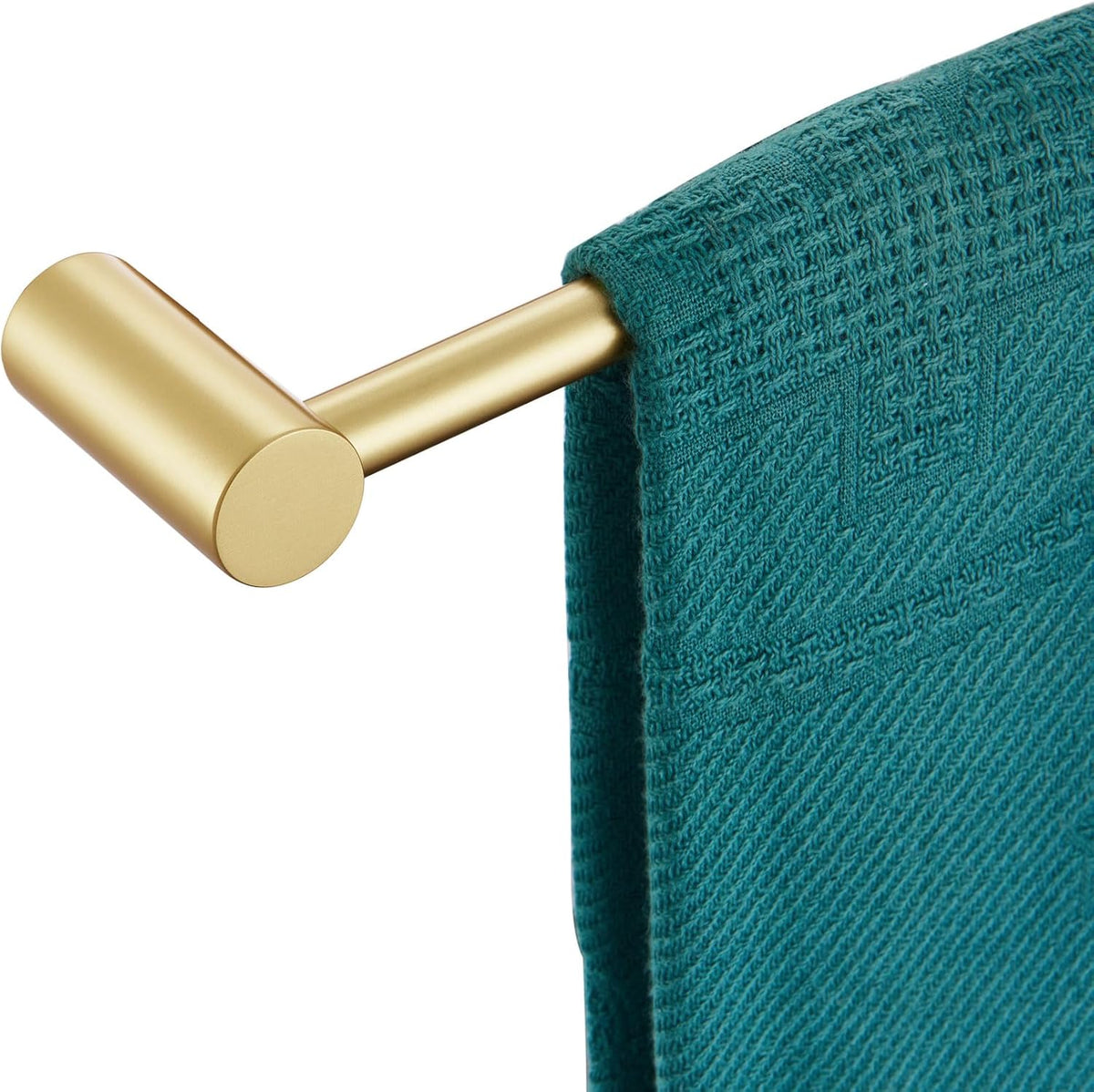 KOKOSIRI Towel Bar Brushed Gold 32-Inch Bath Towel Rack Holders Single Rail for Bathroom Wall Mounted Stainless Steel Bathroom Accessories, B4007BG-L32