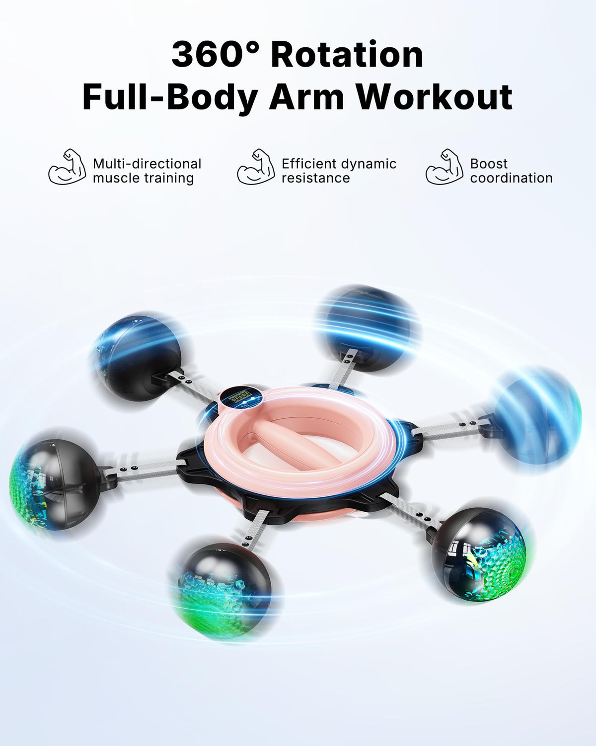 MERACH Infinity Hoop Arm Trainer, Rotating Wrist and Forearm Trainer