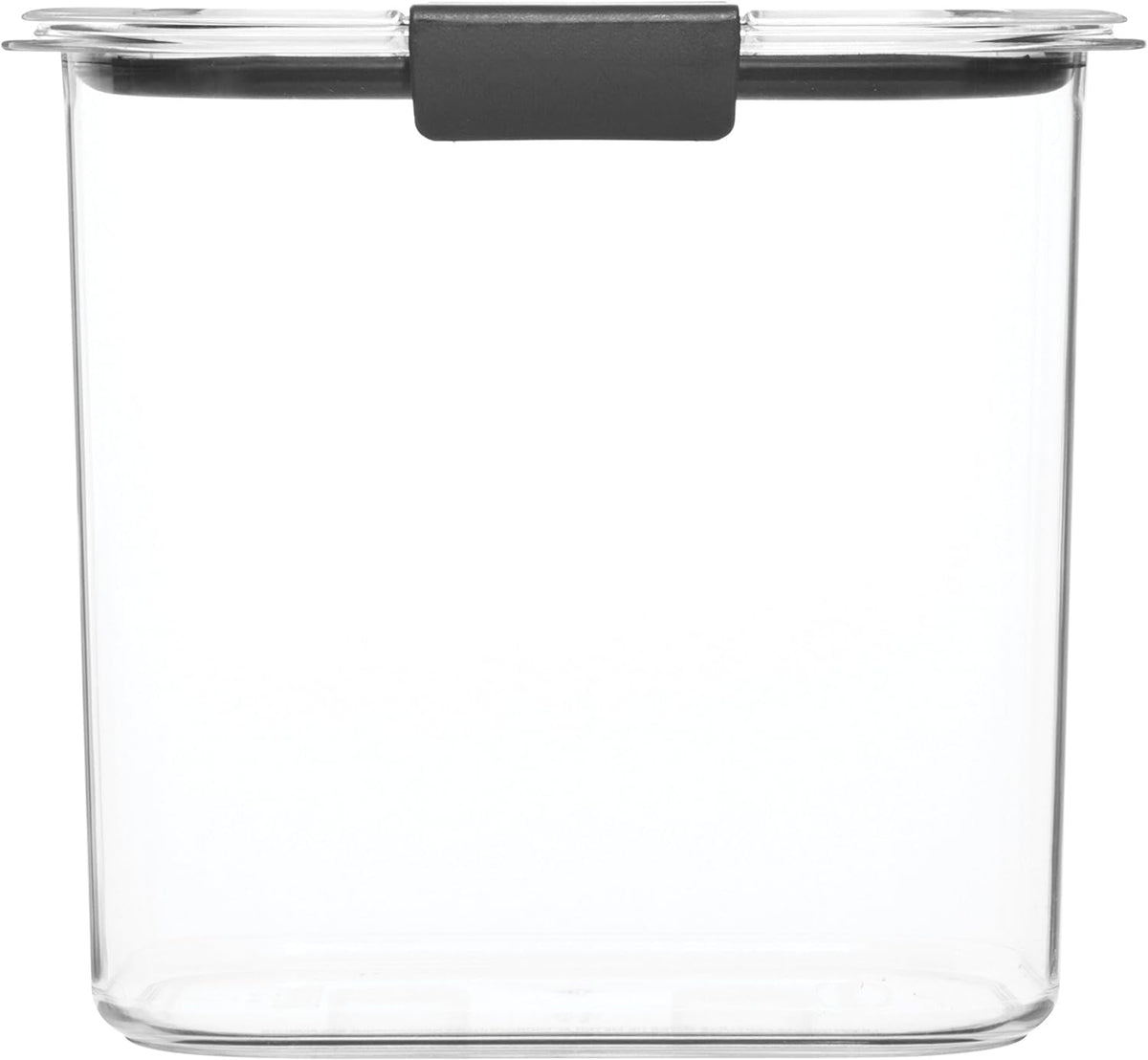 Rubbermaid Brilliance 12-Cup Airtight Food Storage Container, Perfect for Pantry Staples, Clear/Grey