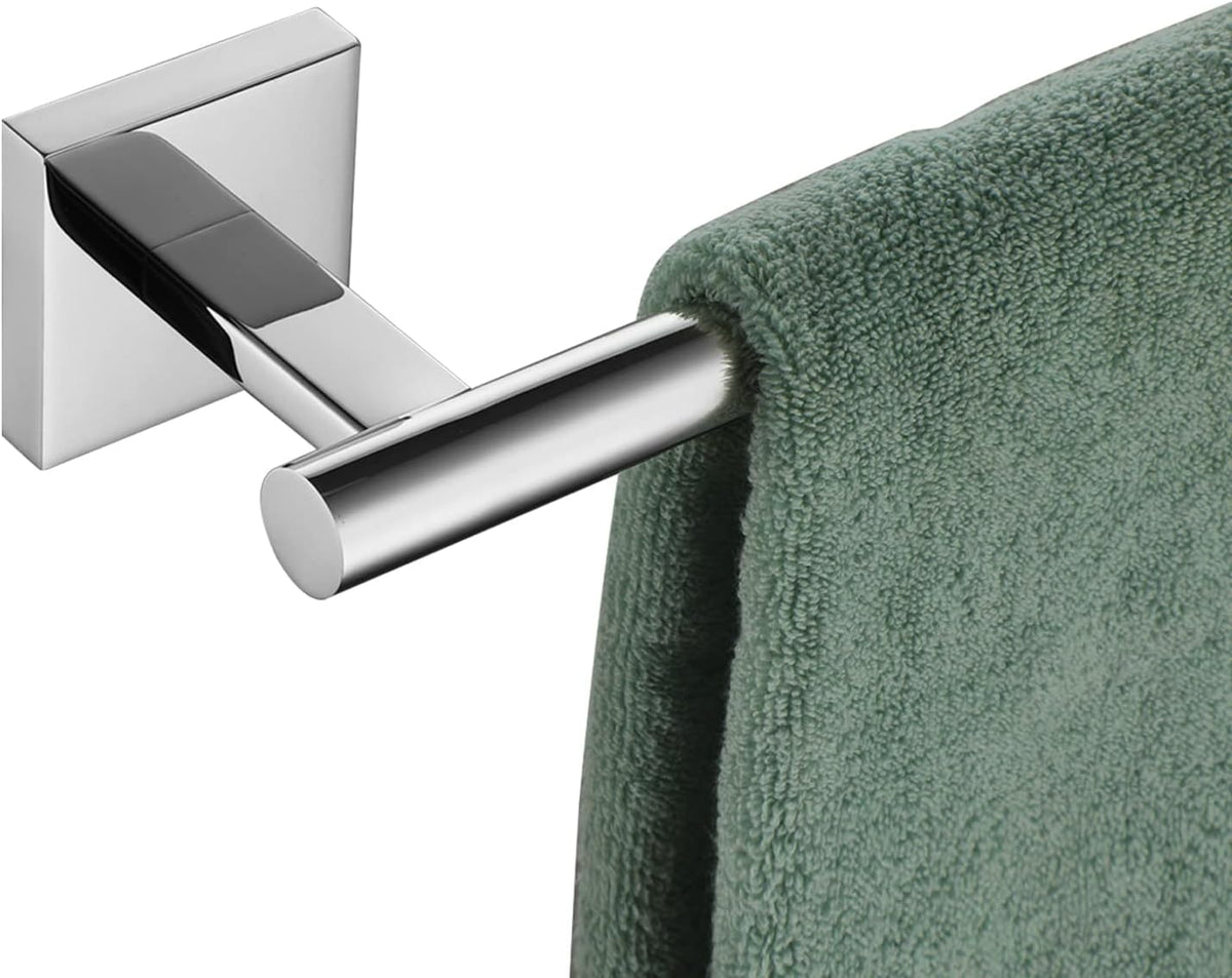 KOKOSIRI Single Towel Bar Bathroom Towel Holder for Bath Kitchen 20 Inch Necklace Holder Wall Mounted Chrome Stainless Steel B4005CH-L20