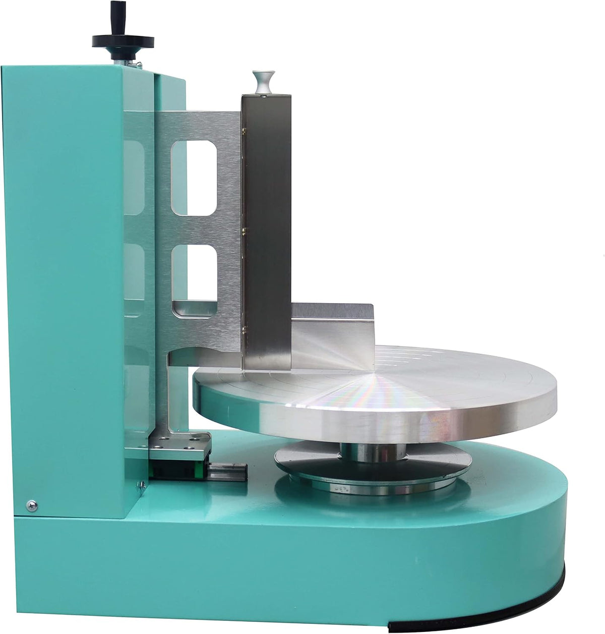 TECHTONGDA Cake Decorating Coating Machine Cream Spreading Automatic Frosting Turntable with Graduated Scraper 60-320RPM Rotating Speed for 4-12inch Cakes Green