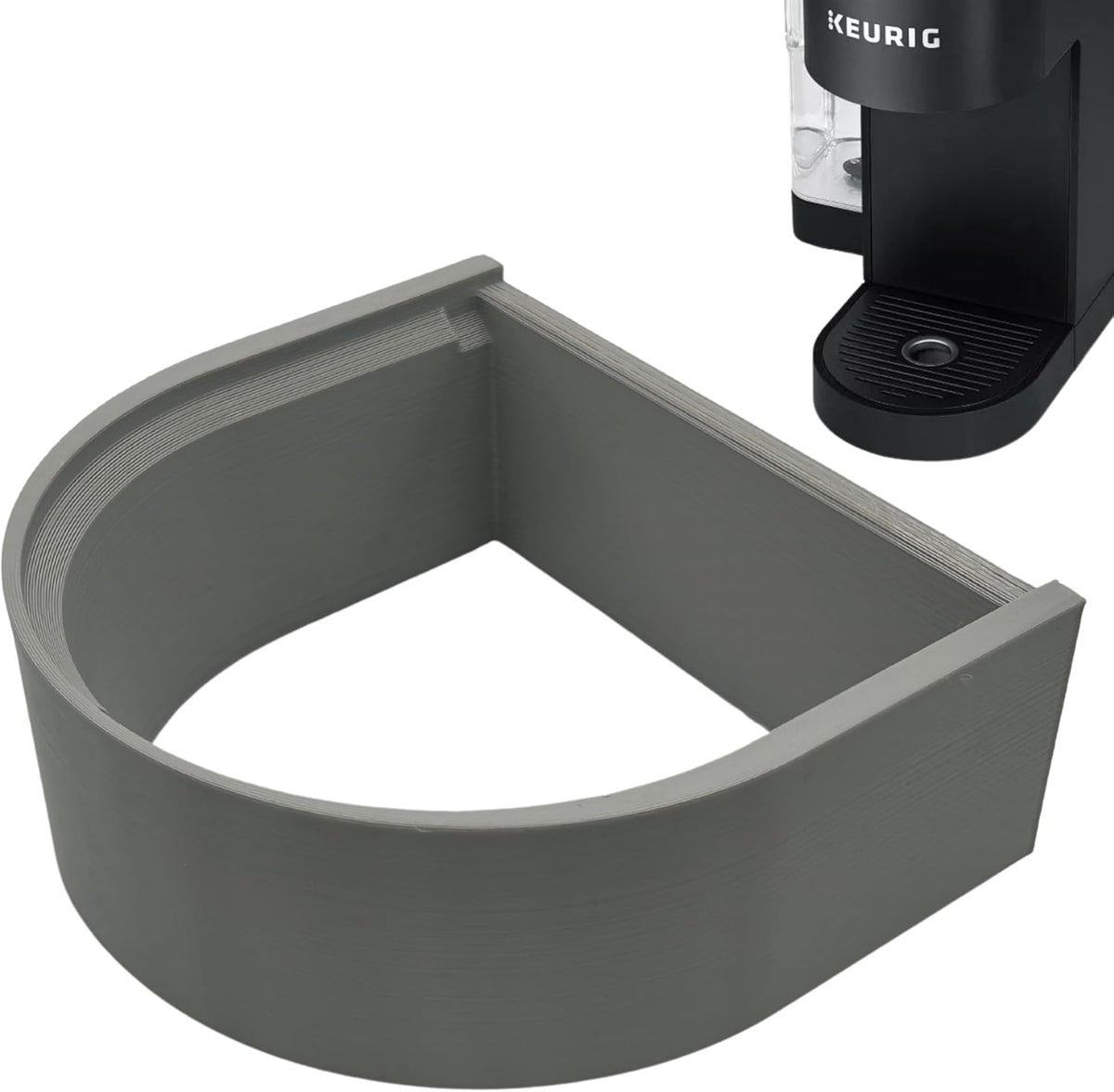 Drip Tray Mug/Cup Riser Made for the Keurig to Reduce Splashes - Riser Only (Gray, K-Slim 1.7 Inches Tall)