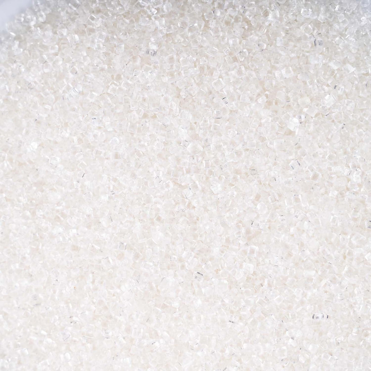 Kasvan White Sanding Sugar Sprinkles - Edible Sugar Crystals, Baking Cake Decorations, Ice Cream Toppings cupcake Decorating, Wedding Party Chirstmas Supplies, 85g/3.2oz (White)