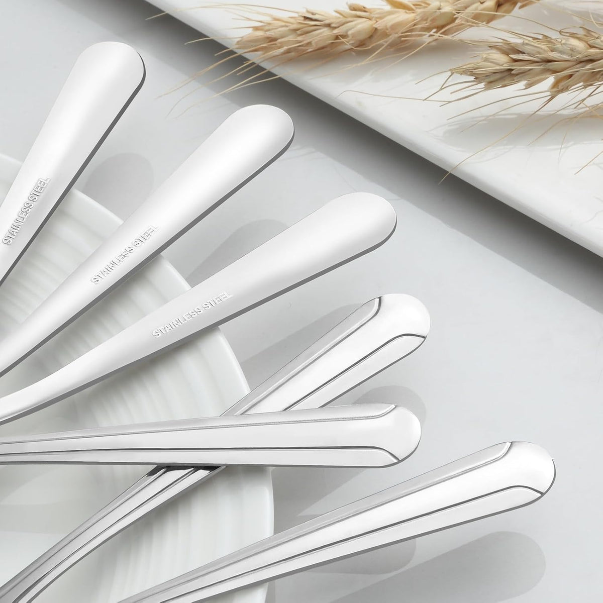 BEWOS 36-Piece Dinner Fork Set, 8.2-Inch Stainless Steel Silverware, Mirror Polished, Dishwasher Safe, For Home, Kitchen or Restaurant