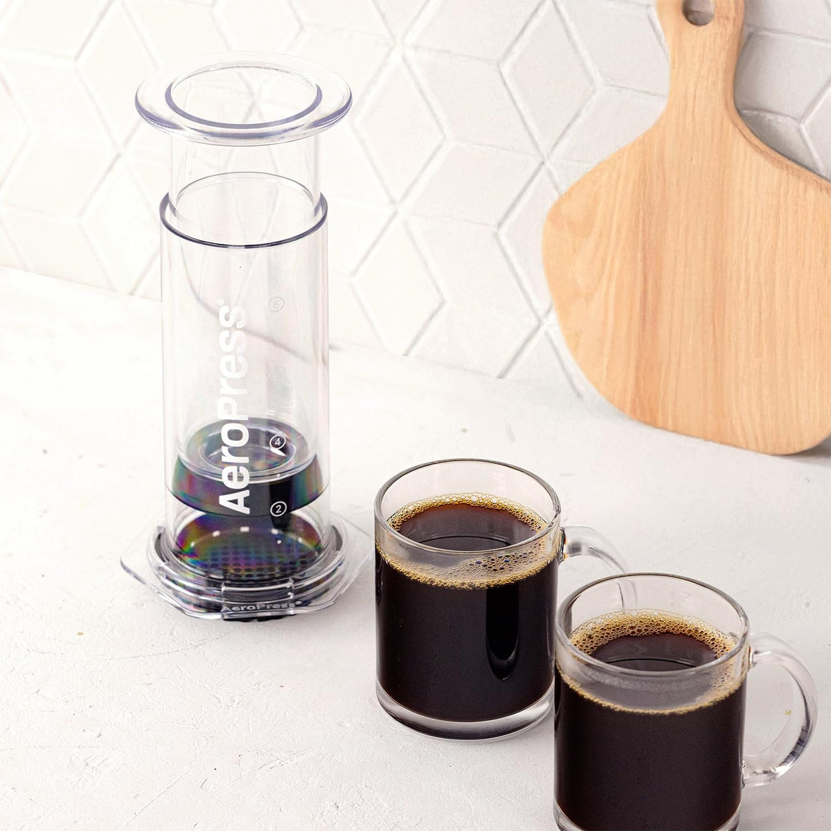 AeroPress Clear XL Coffee Press – 3 in 1 Brew Combines French Press, Pourover, Espresso, Full bodied smooth coffee without grit or bitterness, Portable Coffee Maker for Home, Office, Camping & Travel