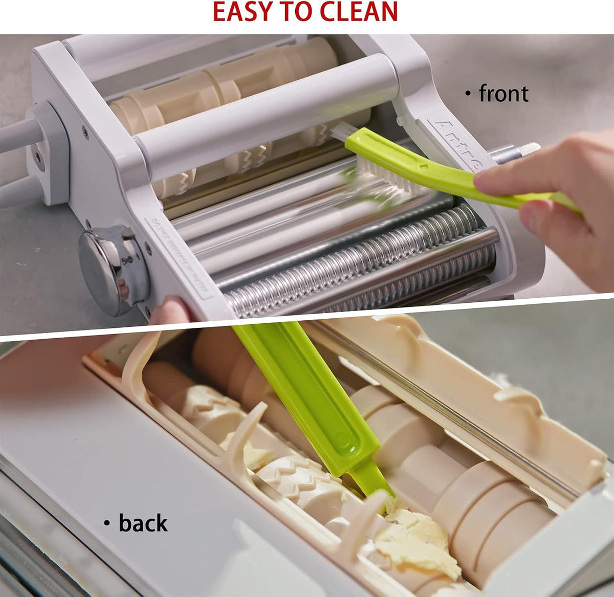 ANTREE 3-IN-1 Pasta Attachment & Ravioli Attachment for KitchenAid Stand Mixers, Pasta Maker Assecories included Pasta Sheet Roller, Spaghetti Cutter and Ravioli Maker Attachment