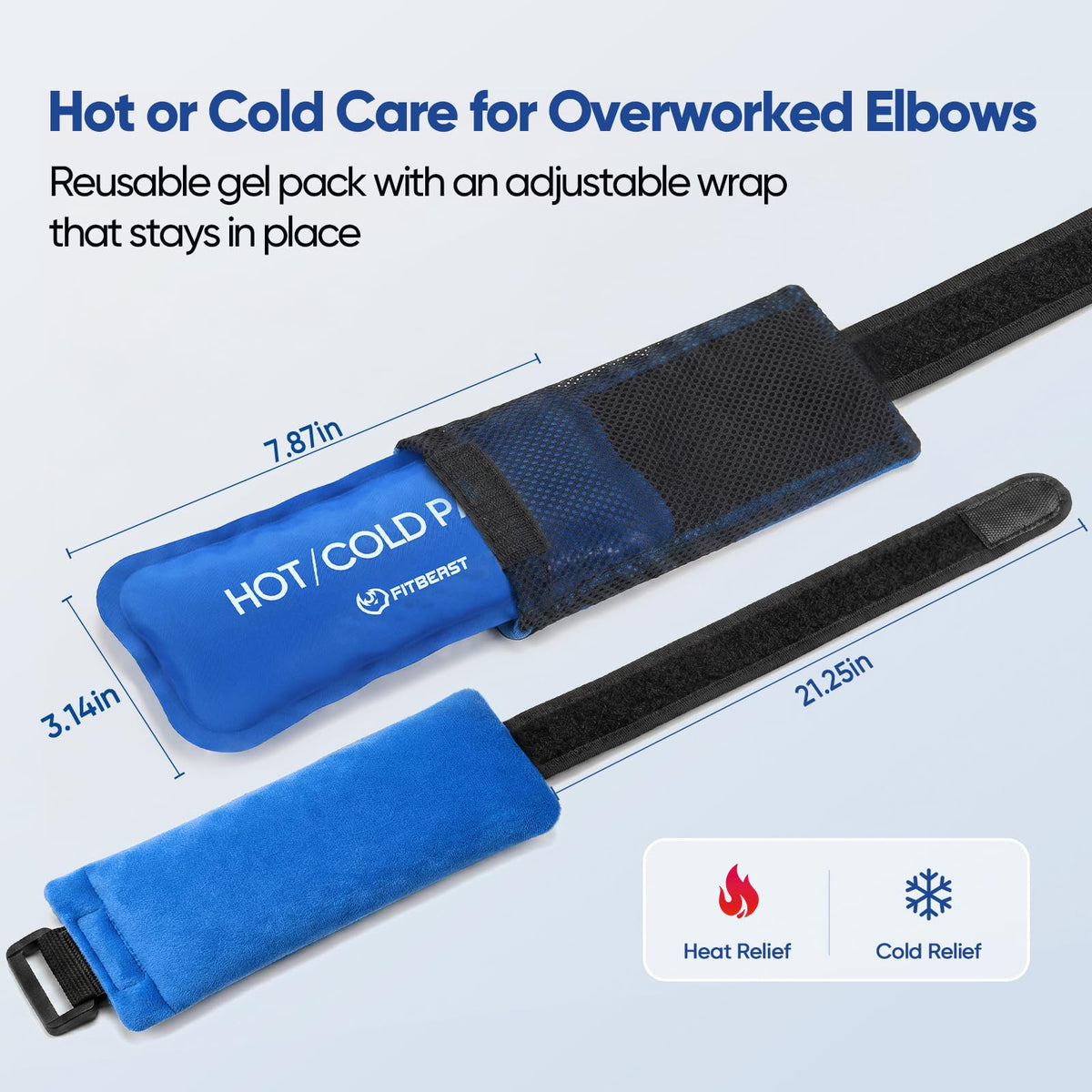FitBeast Elbow Recovery Kit with 4-Level Flex Therapy Bars, Twist Bar for Tennis Elbow & Golfer's Elbow Physical Therapy Exercises, Forearm Wrist Grip Trainer with Elbow Brace & Hot and Cold Pack