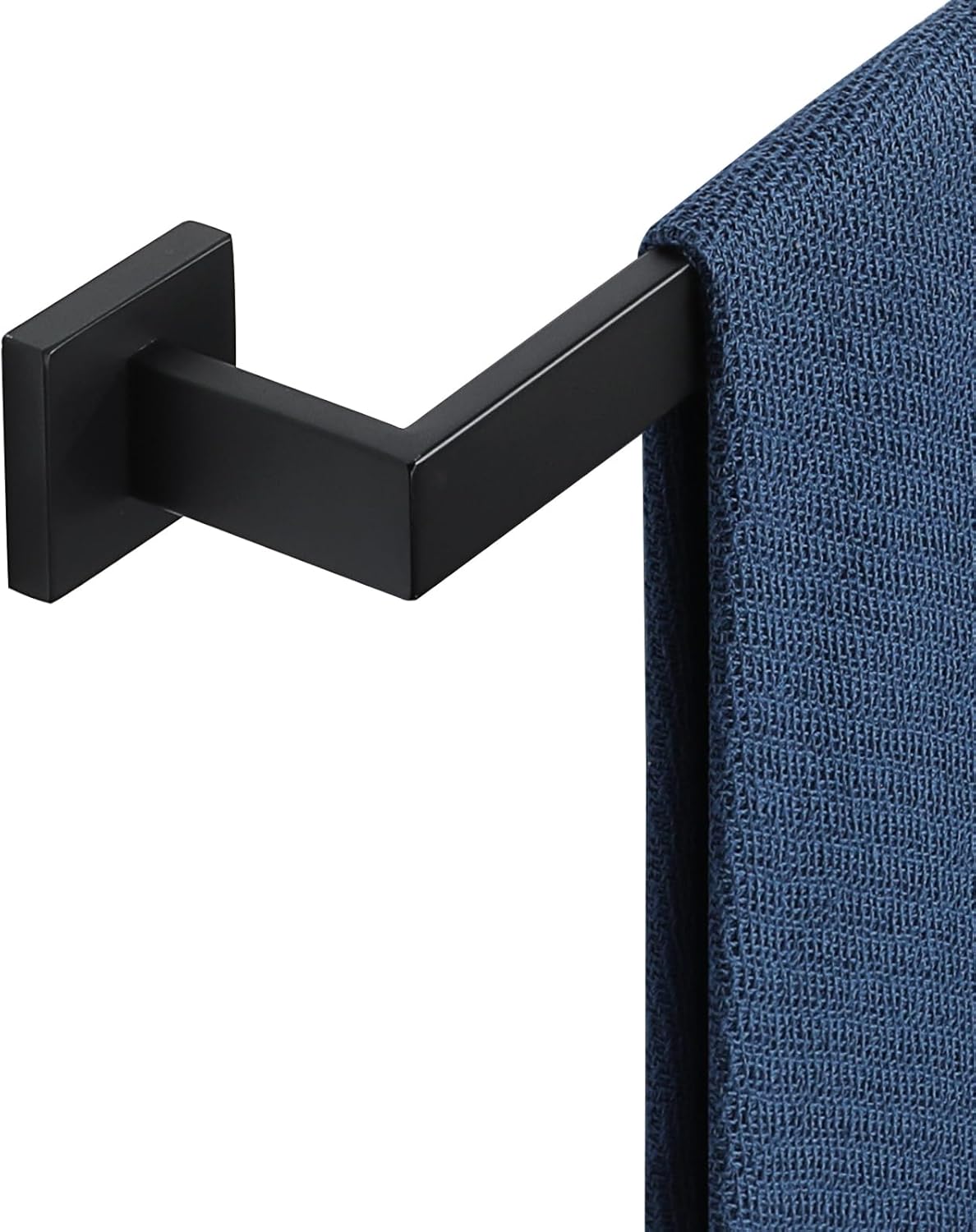 Alise Black Towel Bars,15.75 Inch Towel Holder Towel Racks for Bathroom and Lavatory,SUS304 Stainless Steel Hand Towel Hanger Rail Wall Mount,Useable Length 13.98 Inch Towel Bar, GYT040-B