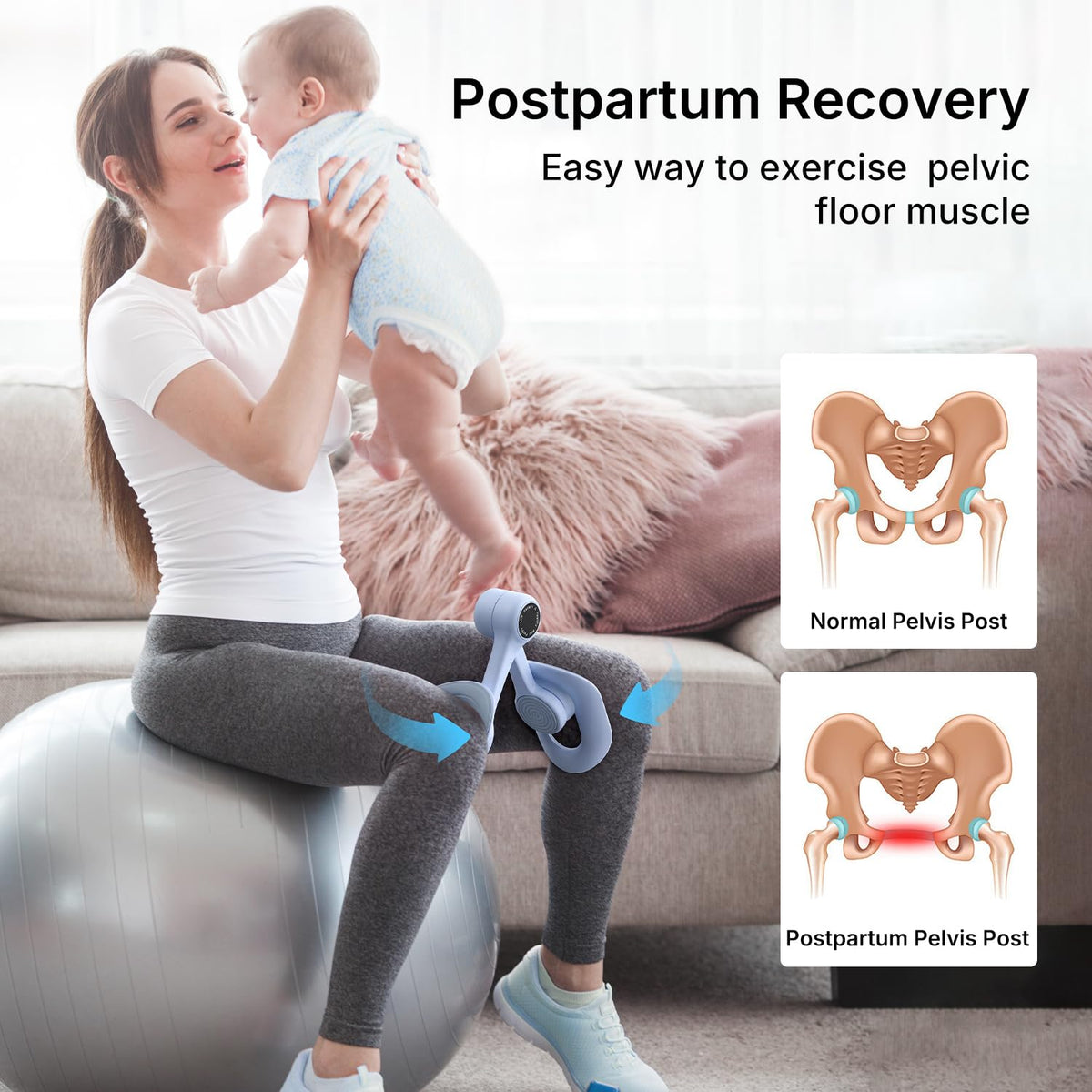 MERACH Pelvic Floor Exercise Devices, Thigh Trainer, Inner Thigh Exerciser